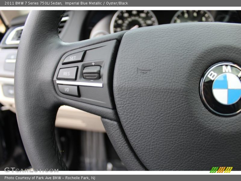 Imperial Blue Metallic / Oyster/Black 2011 BMW 7 Series 750Li Sedan