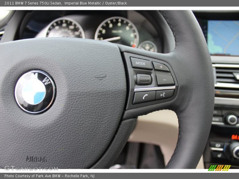 Imperial Blue Metallic / Oyster/Black 2011 BMW 7 Series 750Li Sedan