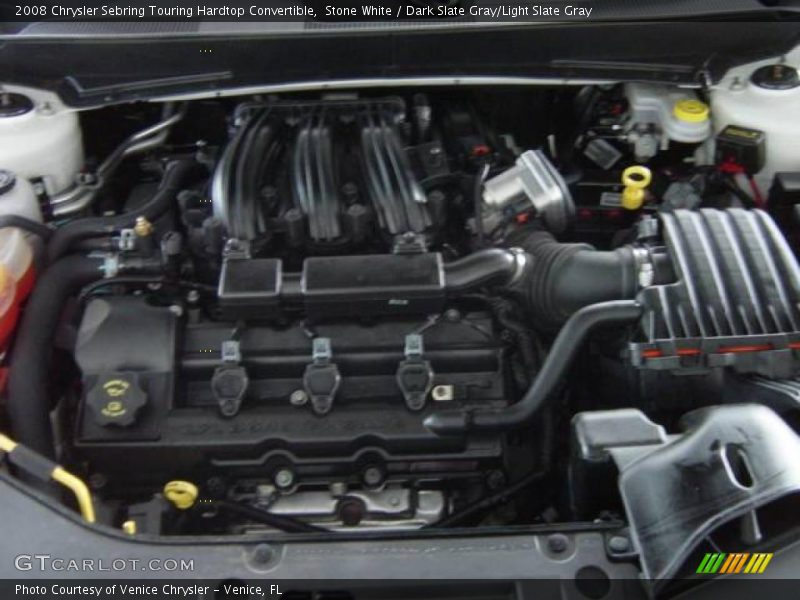 Stone White / Dark Slate Gray/Light Slate Gray 2008 Chrysler Sebring Touring Hardtop Convertible