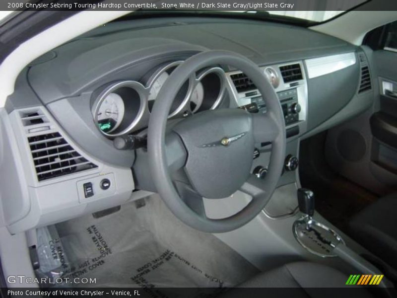 Stone White / Dark Slate Gray/Light Slate Gray 2008 Chrysler Sebring Touring Hardtop Convertible