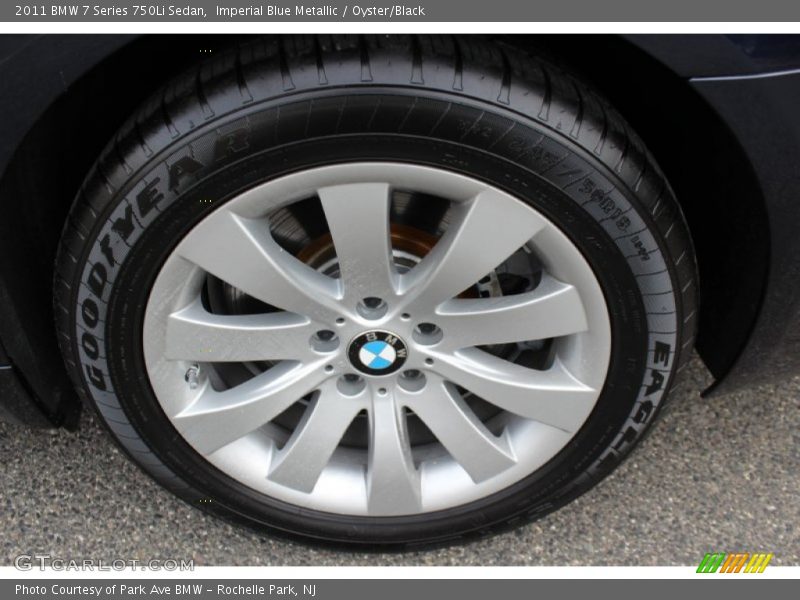Imperial Blue Metallic / Oyster/Black 2011 BMW 7 Series 750Li Sedan