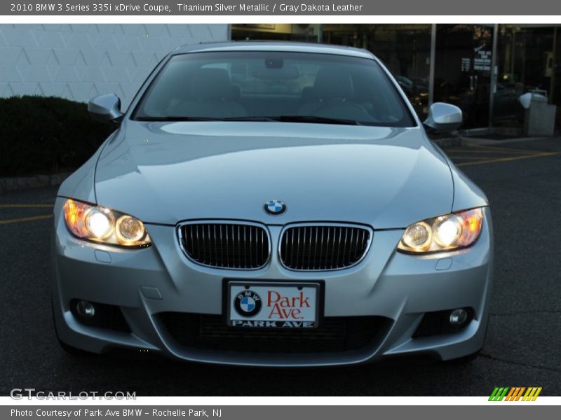 Titanium Silver Metallic / Gray Dakota Leather 2010 BMW 3 Series 335i xDrive Coupe