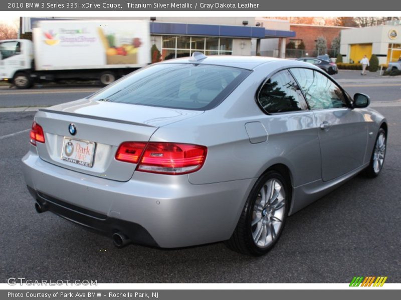 Titanium Silver Metallic / Gray Dakota Leather 2010 BMW 3 Series 335i xDrive Coupe