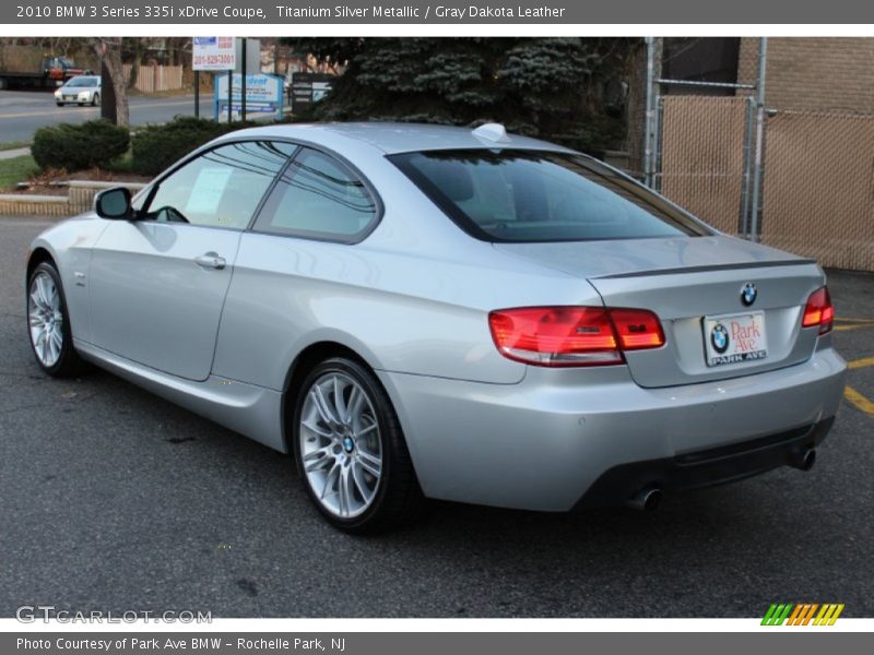 Titanium Silver Metallic / Gray Dakota Leather 2010 BMW 3 Series 335i xDrive Coupe