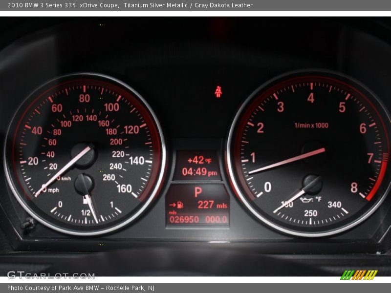  2010 3 Series 335i xDrive Coupe 335i xDrive Coupe Gauges