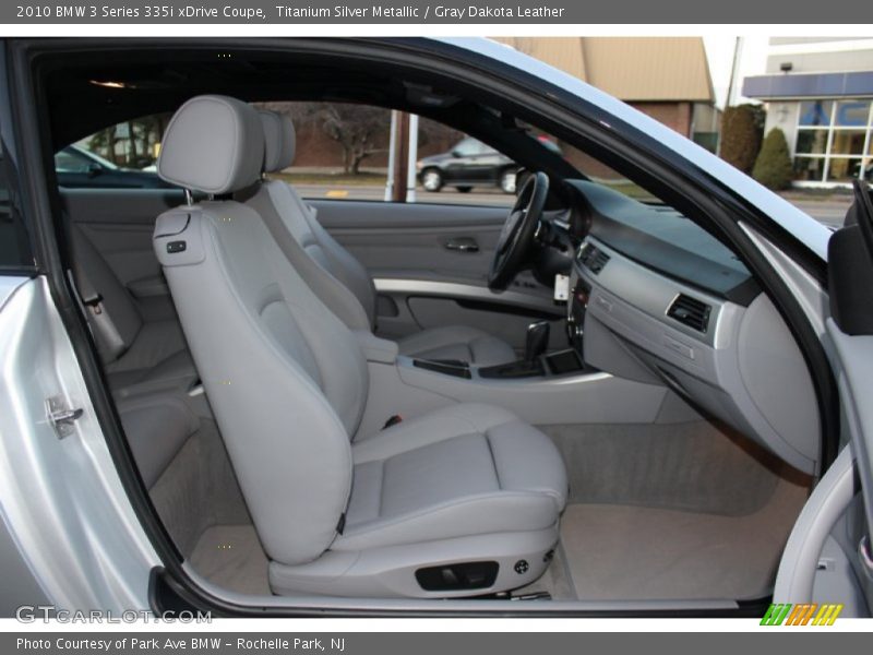 Titanium Silver Metallic / Gray Dakota Leather 2010 BMW 3 Series 335i xDrive Coupe
