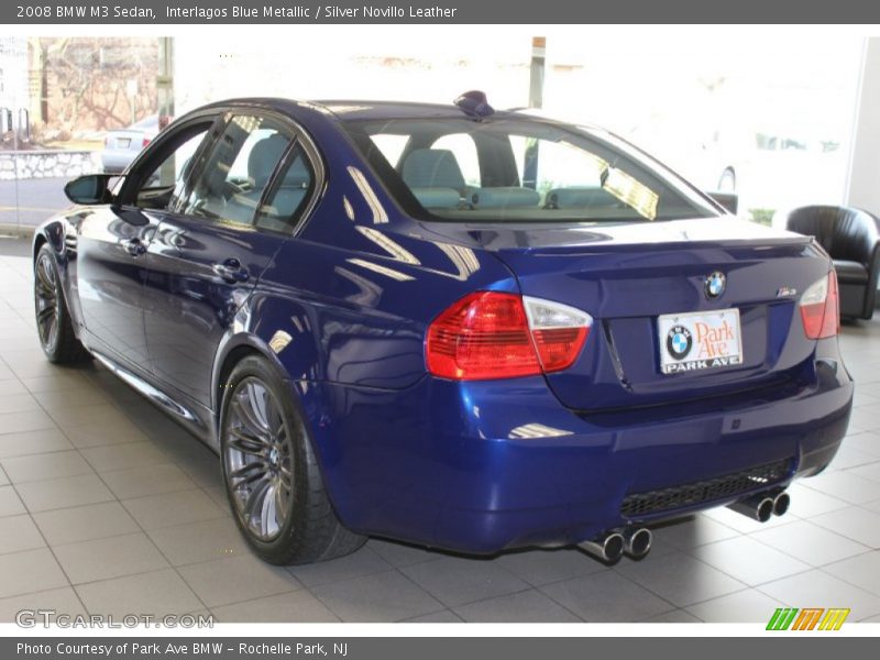 Interlagos Blue Metallic / Silver Novillo Leather 2008 BMW M3 Sedan