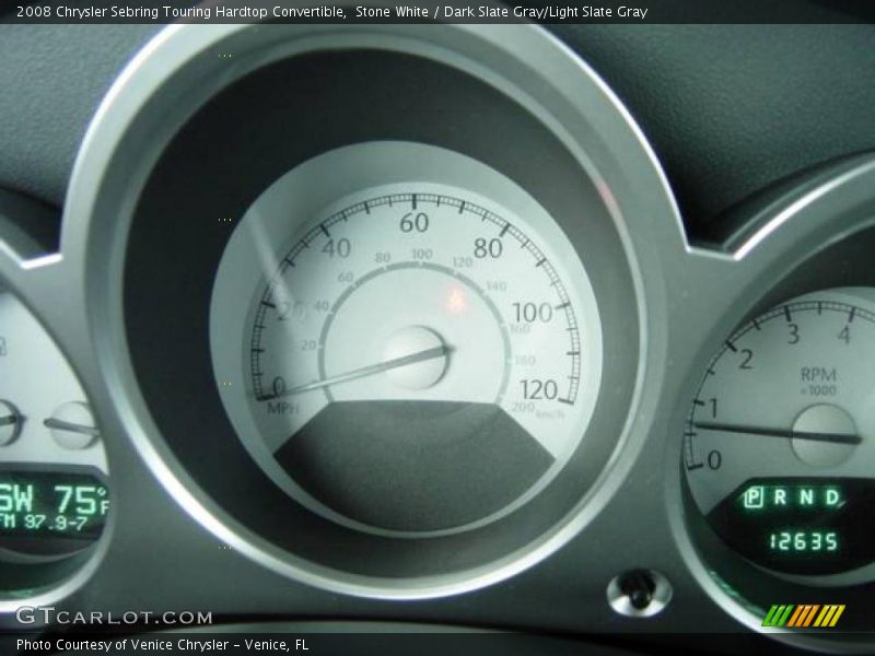 Stone White / Dark Slate Gray/Light Slate Gray 2008 Chrysler Sebring Touring Hardtop Convertible