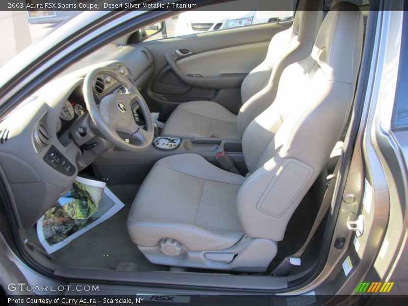 Desert Silver Metallic / Titanium 2003 Acura RSX Sports Coupe
