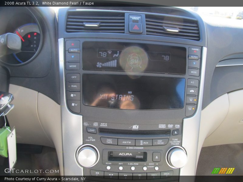 White Diamond Pearl / Taupe 2008 Acura TL 3.2