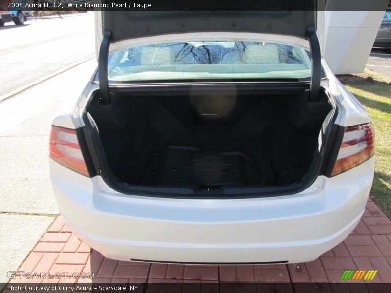 White Diamond Pearl / Taupe 2008 Acura TL 3.2