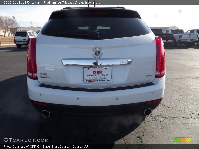 Platinum Ice Tricoat / Shale/Brownstone 2012 Cadillac SRX Luxury