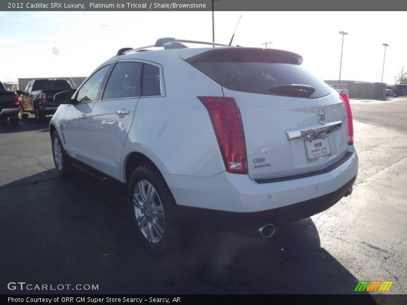 Platinum Ice Tricoat / Shale/Brownstone 2012 Cadillac SRX Luxury