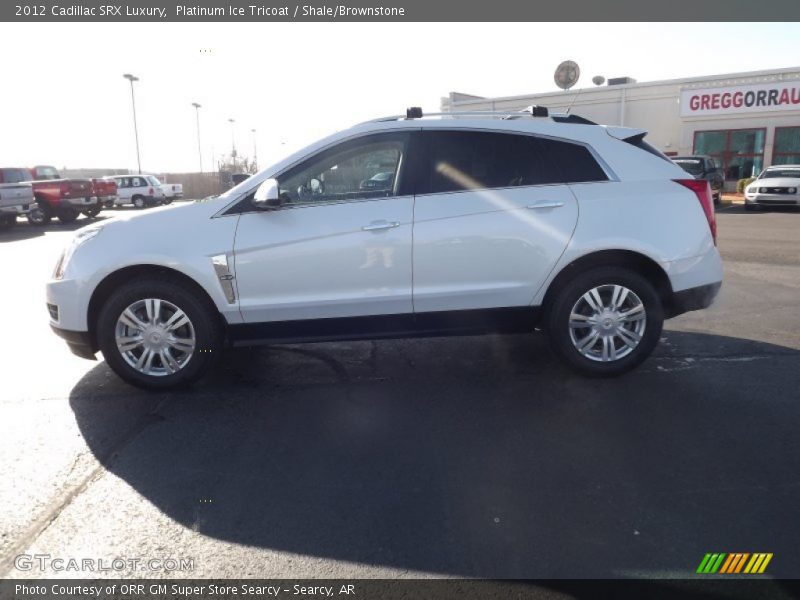 Platinum Ice Tricoat / Shale/Brownstone 2012 Cadillac SRX Luxury
