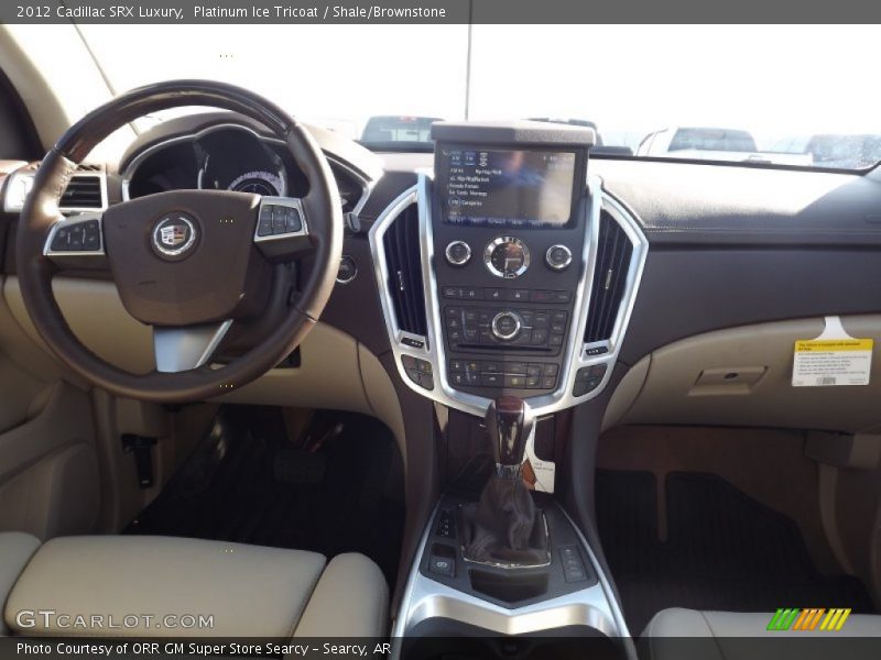 Platinum Ice Tricoat / Shale/Brownstone 2012 Cadillac SRX Luxury