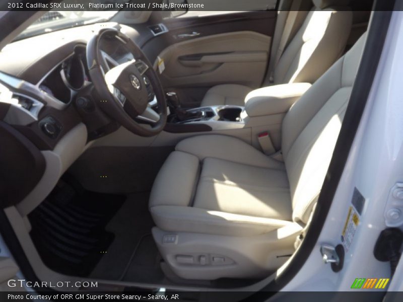 Platinum Ice Tricoat / Shale/Brownstone 2012 Cadillac SRX Luxury