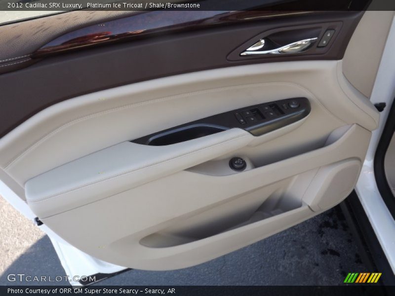 Platinum Ice Tricoat / Shale/Brownstone 2012 Cadillac SRX Luxury