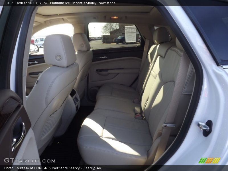 Platinum Ice Tricoat / Shale/Brownstone 2012 Cadillac SRX Luxury