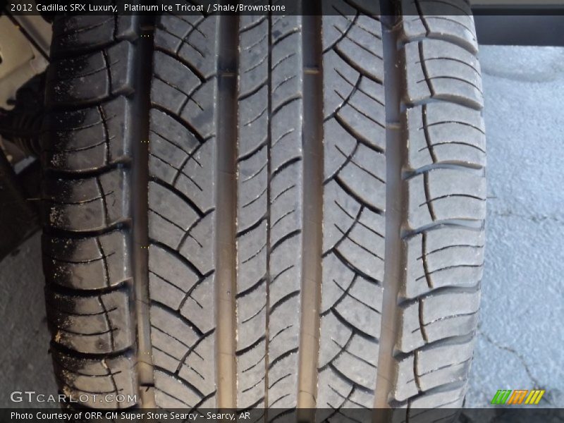 Platinum Ice Tricoat / Shale/Brownstone 2012 Cadillac SRX Luxury