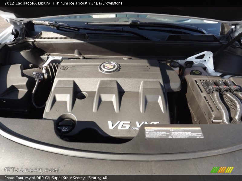 Platinum Ice Tricoat / Shale/Brownstone 2012 Cadillac SRX Luxury