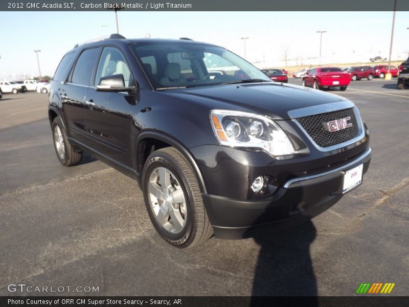 Carbon Black Metallic / Light Titanium 2012 GMC Acadia SLT