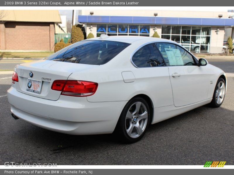 Alpine White / Saddle Brown Dakota Leather 2009 BMW 3 Series 328xi Coupe