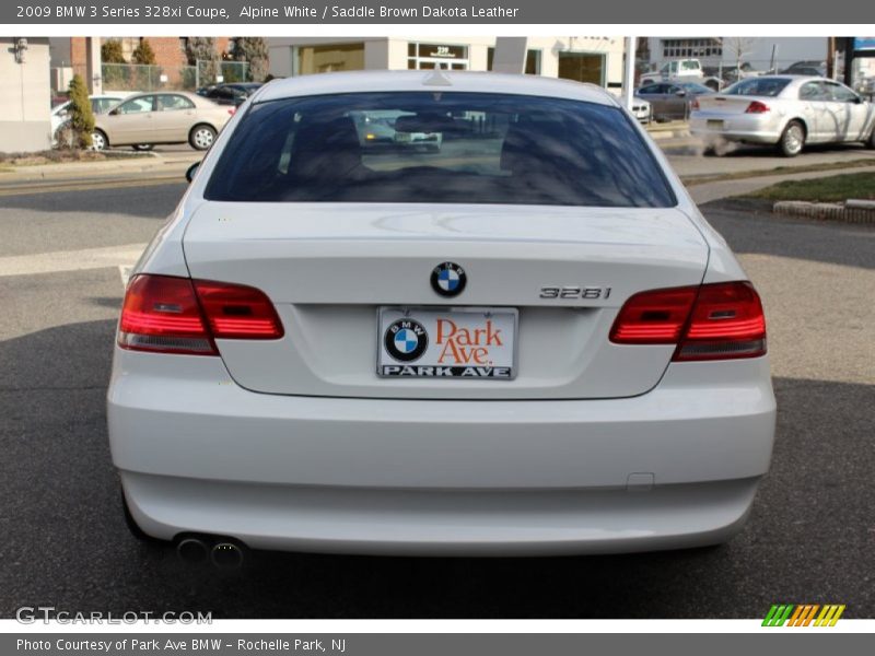 Alpine White / Saddle Brown Dakota Leather 2009 BMW 3 Series 328xi Coupe