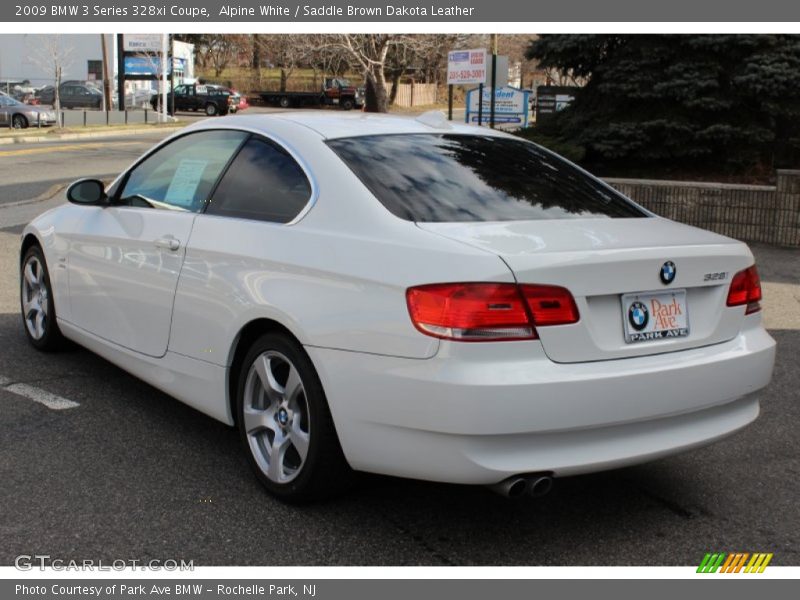 Alpine White / Saddle Brown Dakota Leather 2009 BMW 3 Series 328xi Coupe