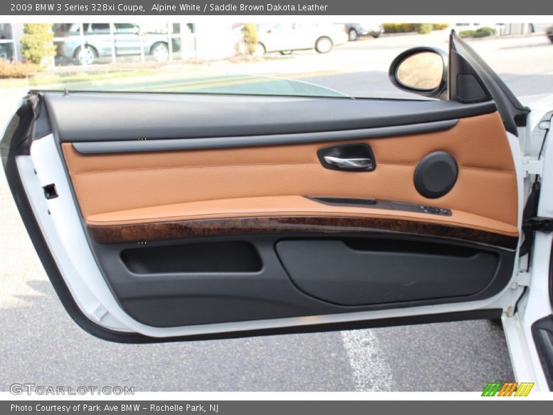 Alpine White / Saddle Brown Dakota Leather 2009 BMW 3 Series 328xi Coupe