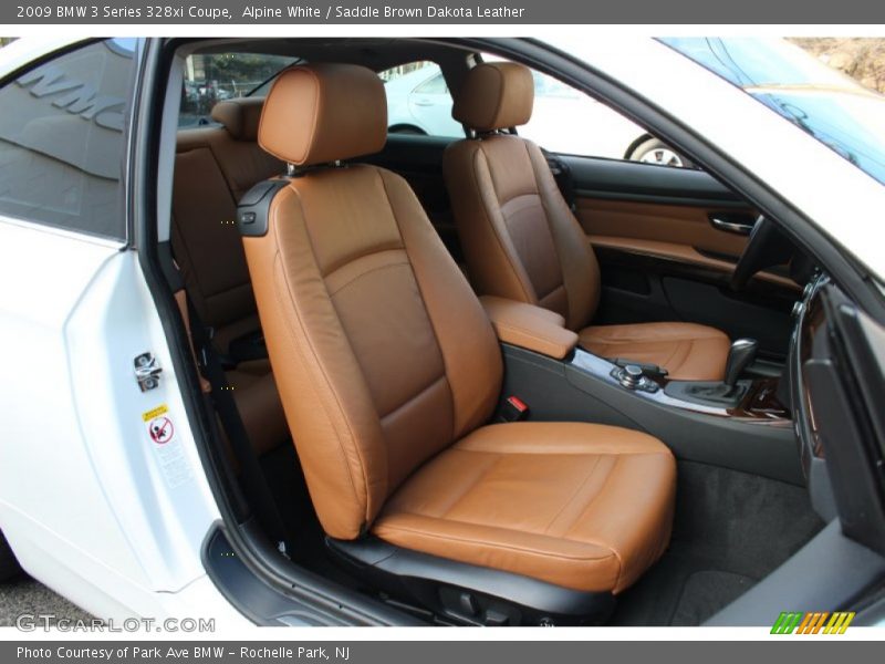 Alpine White / Saddle Brown Dakota Leather 2009 BMW 3 Series 328xi Coupe