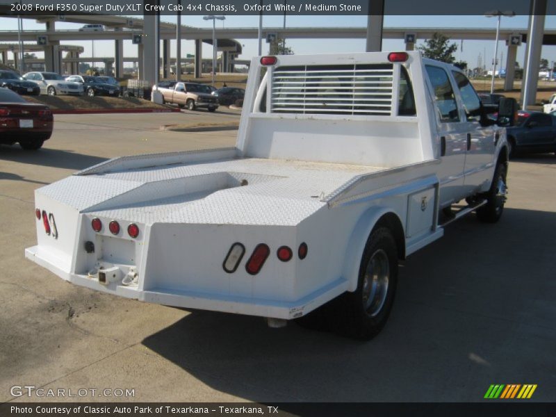 Oxford White / Medium Stone 2008 Ford F350 Super Duty XLT Crew Cab 4x4 Chassis