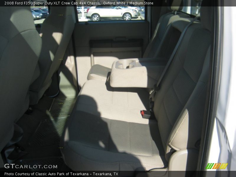 Oxford White / Medium Stone 2008 Ford F350 Super Duty XLT Crew Cab 4x4 Chassis
