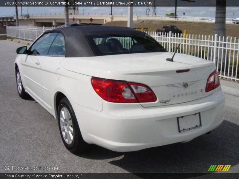 Stone White / Dark Slate Gray/Light Slate Gray 2008 Chrysler Sebring LX Convertible