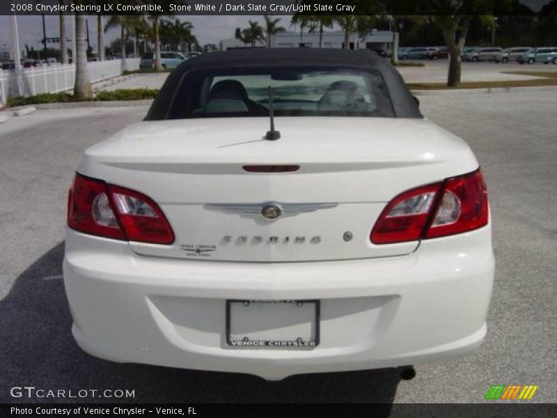 Stone White / Dark Slate Gray/Light Slate Gray 2008 Chrysler Sebring LX Convertible
