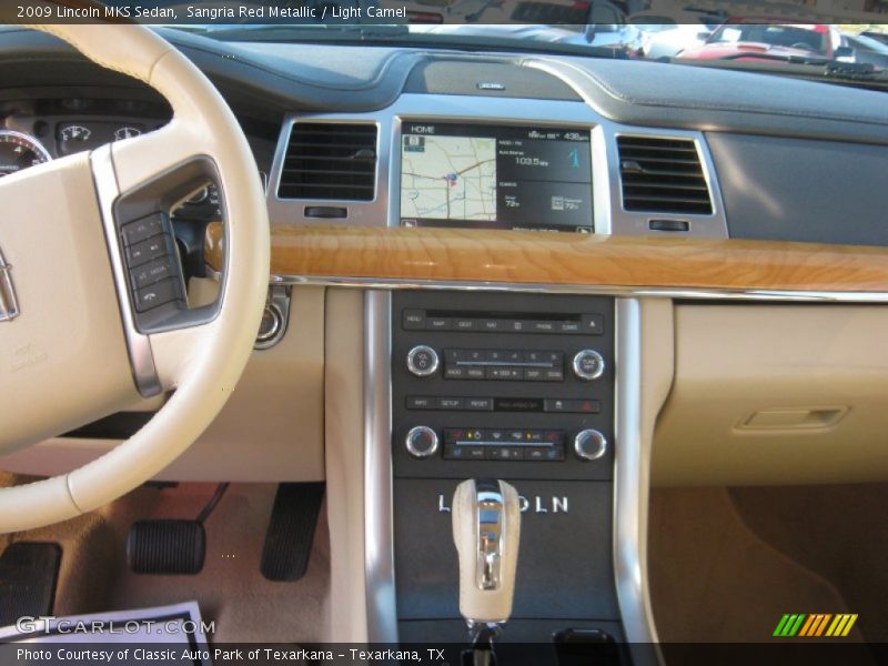 Sangria Red Metallic / Light Camel 2009 Lincoln MKS Sedan