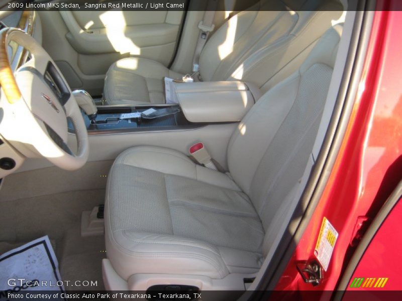 Sangria Red Metallic / Light Camel 2009 Lincoln MKS Sedan