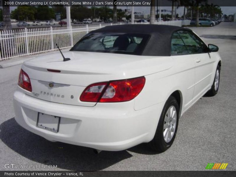 Stone White / Dark Slate Gray/Light Slate Gray 2008 Chrysler Sebring LX Convertible