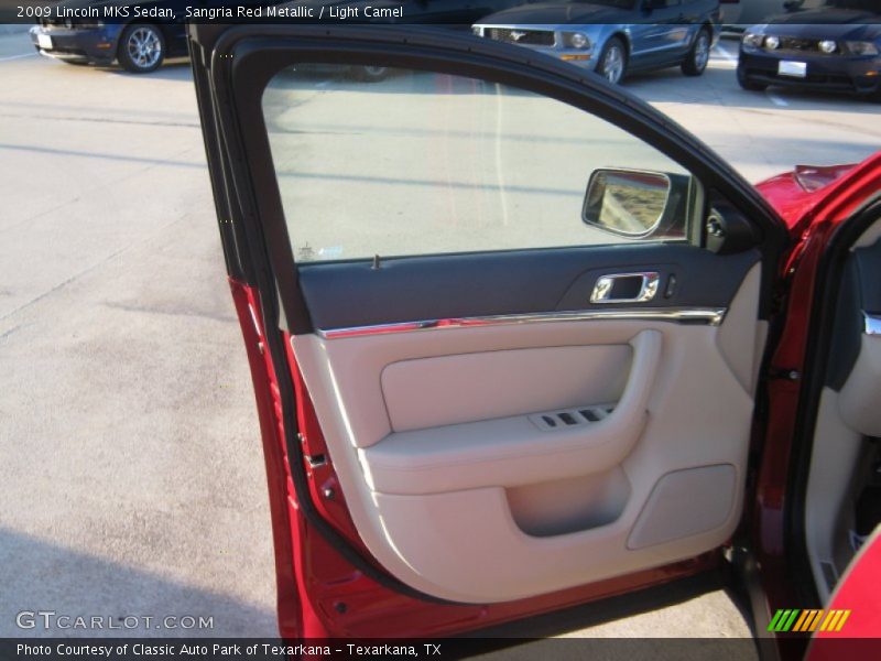 Sangria Red Metallic / Light Camel 2009 Lincoln MKS Sedan