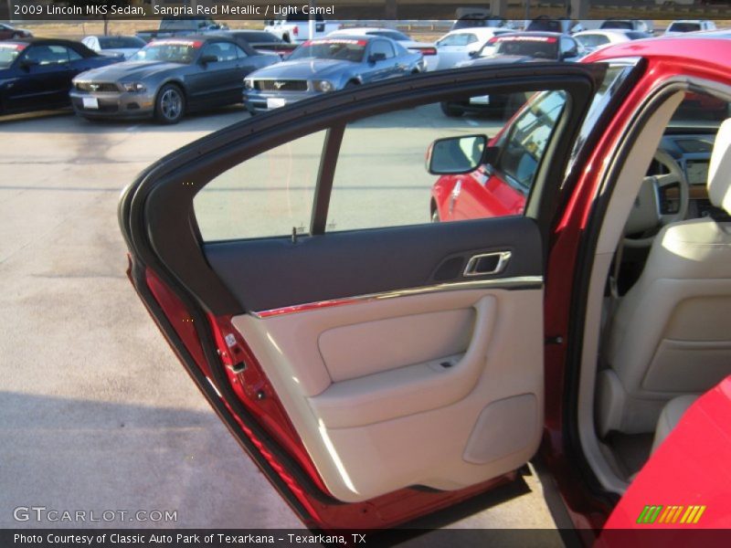 Sangria Red Metallic / Light Camel 2009 Lincoln MKS Sedan