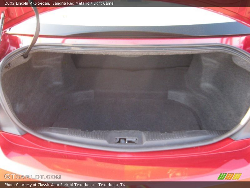 Sangria Red Metallic / Light Camel 2009 Lincoln MKS Sedan