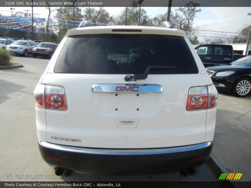 Summit White / Light Titanium 2008 GMC Acadia SLE