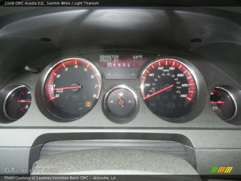 Summit White / Light Titanium 2008 GMC Acadia SLE