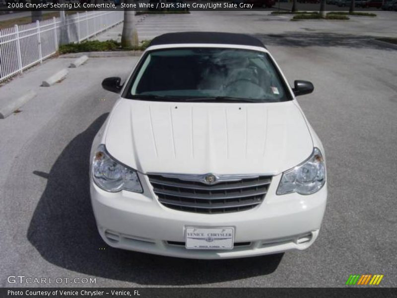 Stone White / Dark Slate Gray/Light Slate Gray 2008 Chrysler Sebring LX Convertible