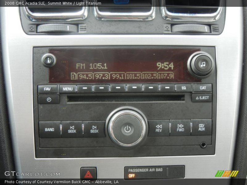 Summit White / Light Titanium 2008 GMC Acadia SLE