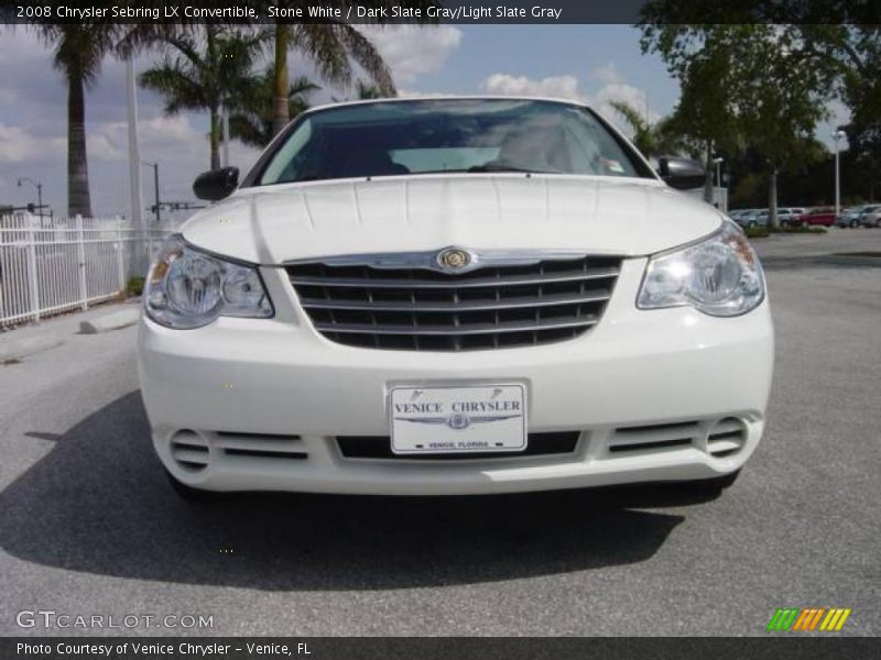 Stone White / Dark Slate Gray/Light Slate Gray 2008 Chrysler Sebring LX Convertible