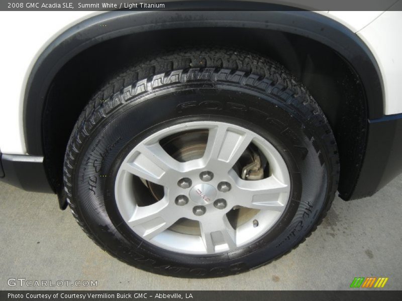 Summit White / Light Titanium 2008 GMC Acadia SLE