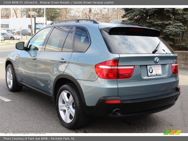 Mineral Green Metallic / Saddle Brown Nevada Leather 2009 BMW X5 xDrive30i