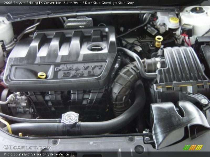 Stone White / Dark Slate Gray/Light Slate Gray 2008 Chrysler Sebring LX Convertible