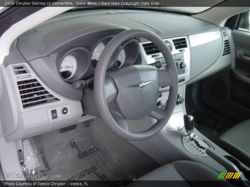 Stone White / Dark Slate Gray/Light Slate Gray 2008 Chrysler Sebring LX Convertible