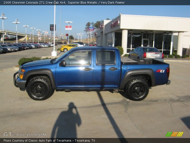 Superior Blue Metallic / Very Dark Pewter 2006 Chevrolet Colorado Z71 Crew Cab 4x4